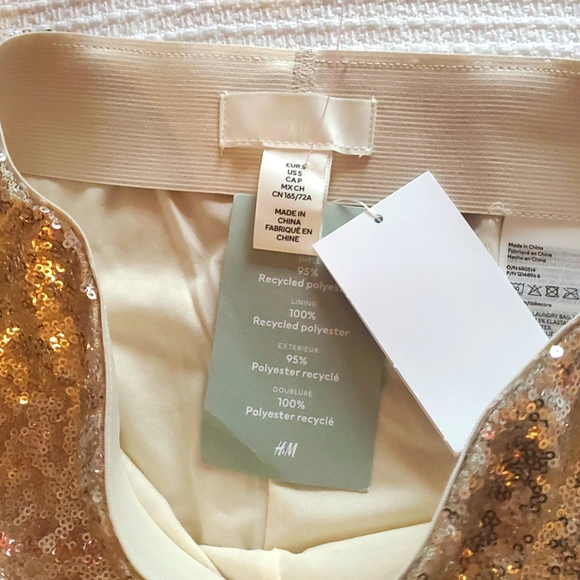 H&M Silver Sequin Pants - Picture 3 of 5